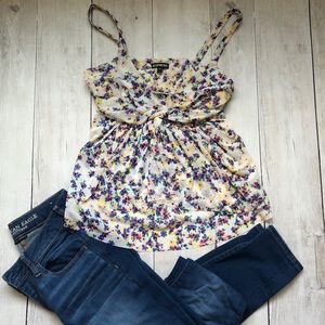 Express floral print tank top
